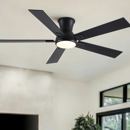 Low Profile Flush Mount Led Ceiling Fan Light