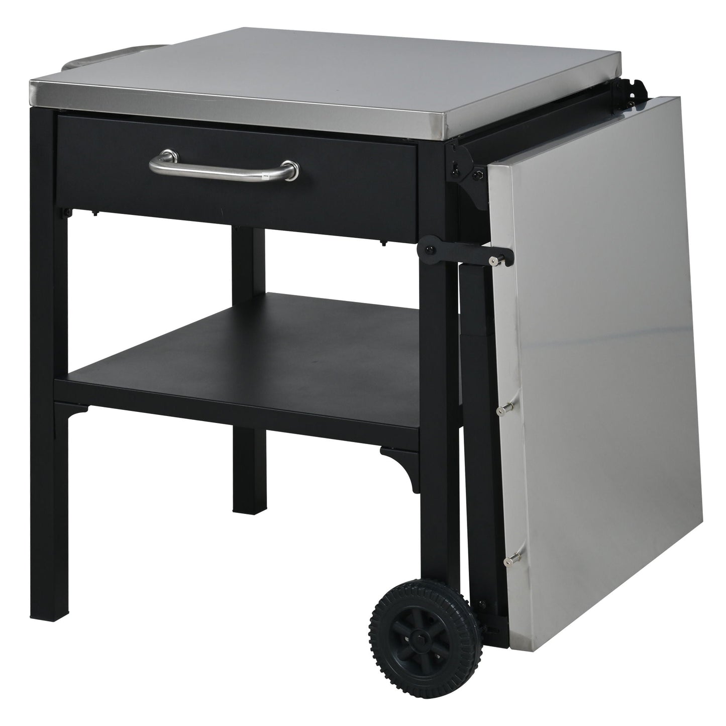 Large Foldable Outdoor Kitchen Cart And Storage