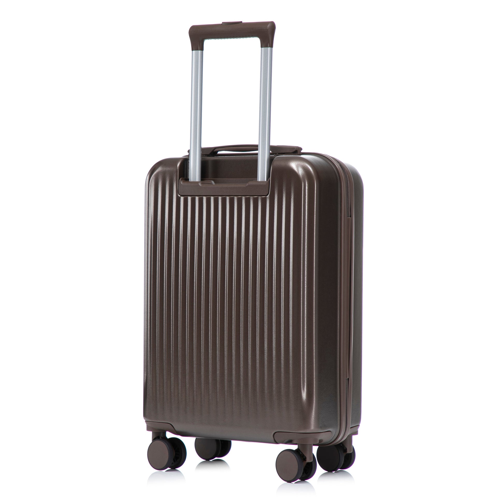 14' & 20' ABS Spinner Luggage Set HouseOfZazla brown hard-shell with cosmetic case, four wheels on Tampa Home & Garden Store