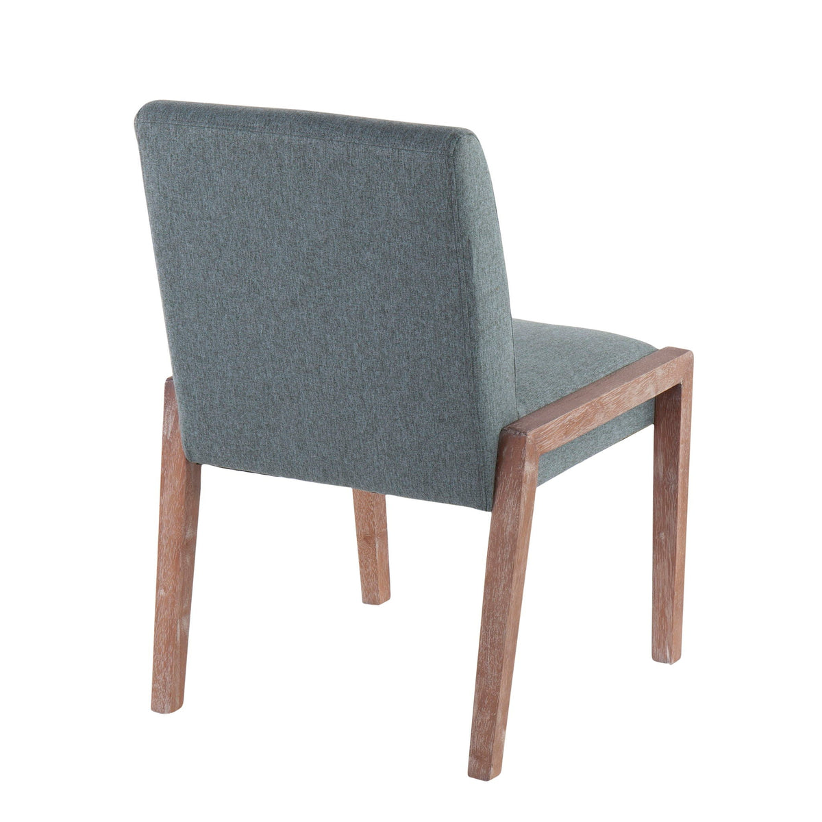 Contemporary chair set of 2 with foam-padded gray seat and wooden legs HouseOfZazla on Tampa Home & Garden Store
