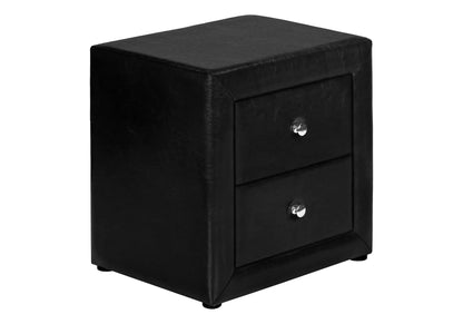 Nightstand With Upholstered Drawer For Bedroom