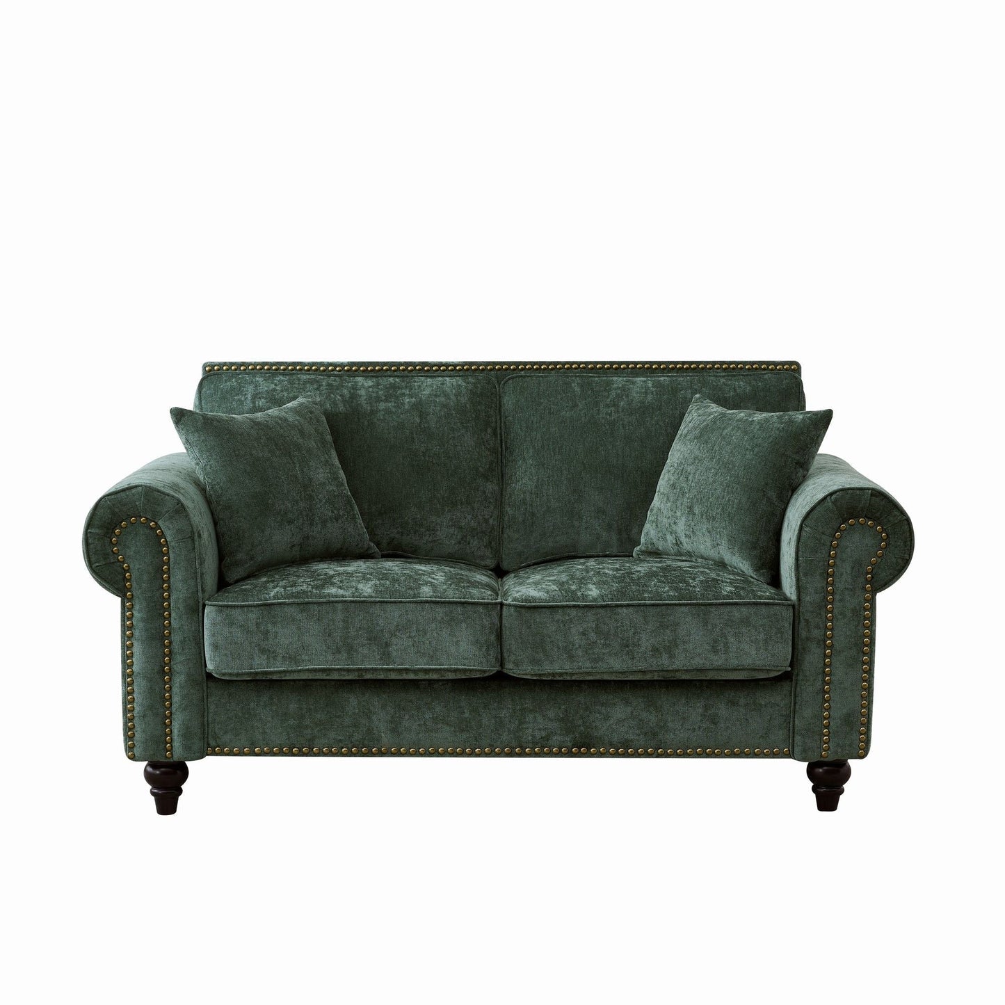 2 Seater Sofa with Rolled Arms and Tufted Back