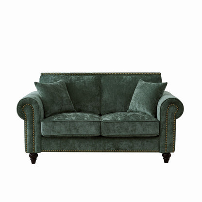 2 Seater Sofa with Rolled Arms and Tufted Back