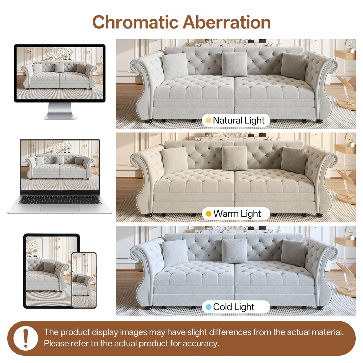 Oversized Chesterfield Sofa and a Pull Out Bed