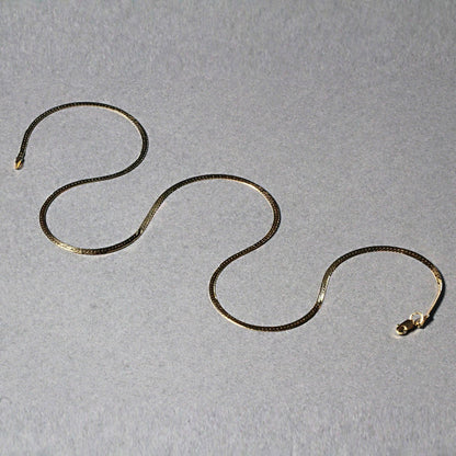 14k Yellow Gold Super Flex Herringbone Chain Necklace, 1.50 mm, three segments, Bids.com on Tampa Home & Garden Store