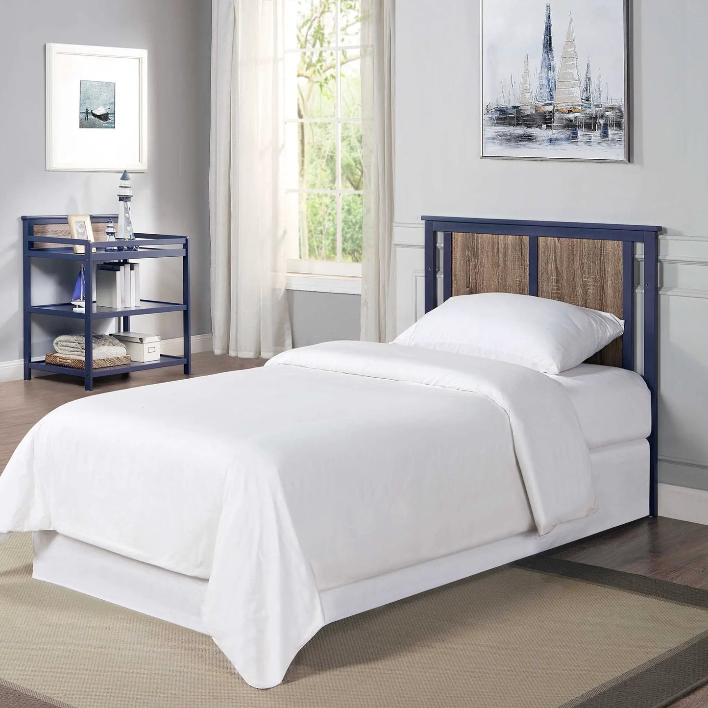Connelly Mini Crib With Mattress Pad Two Tone