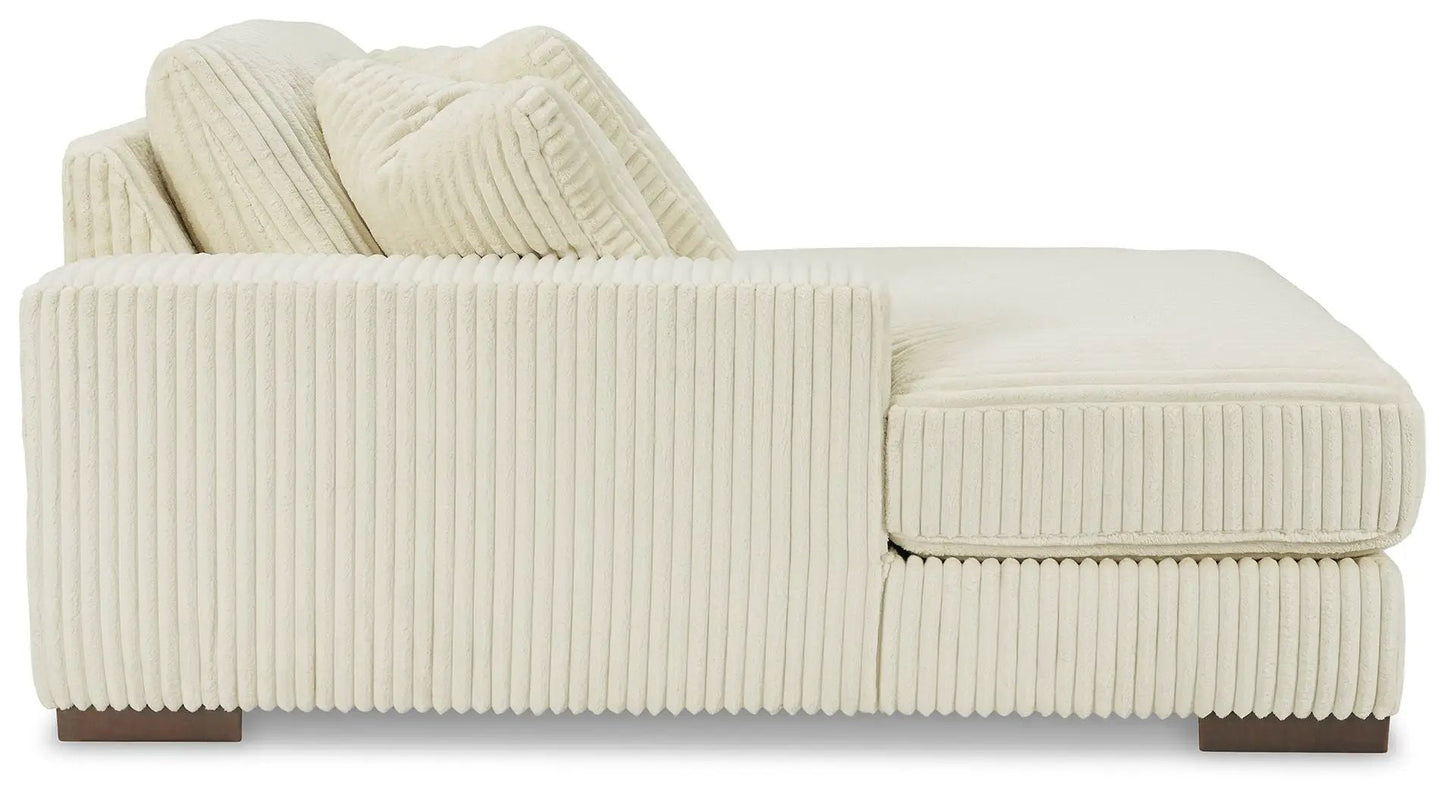 Lindyn Sectional Sofa with Cord Upholstery