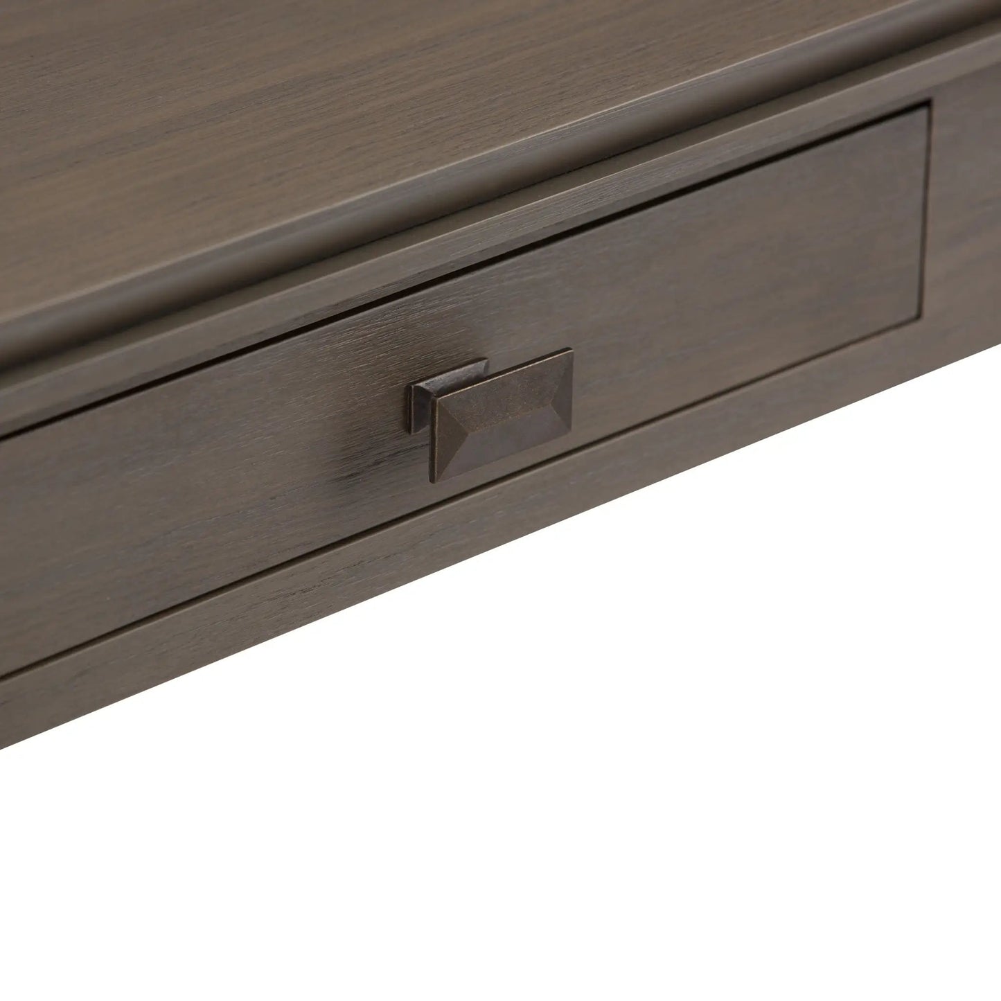 Artisan Console Sofa Table by Unique Piece Furniture in dark espresso wood with metal pulls on Tampa Home & Garden Store