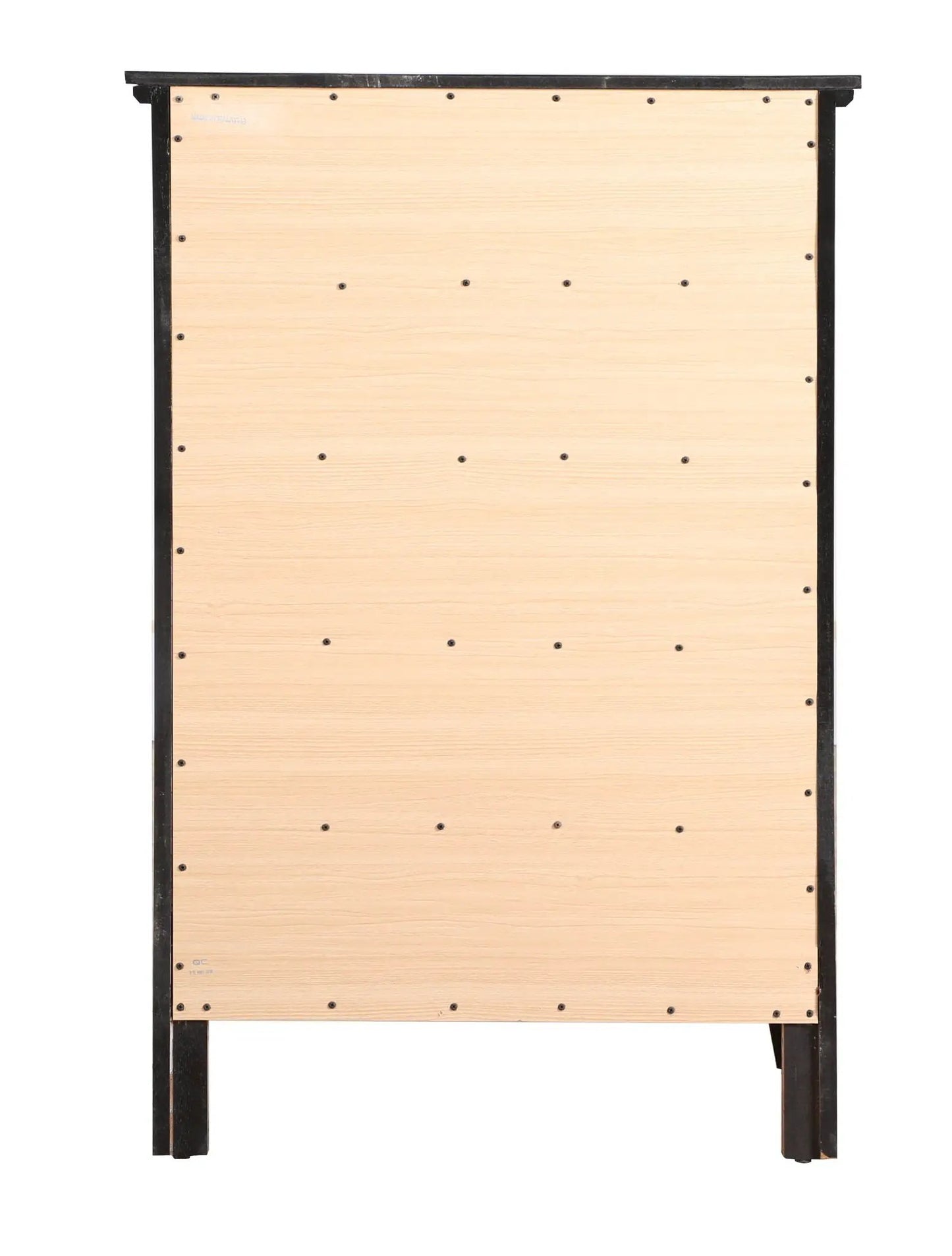 Hammond Chest, accent chest by Unique Piece Furniture, with light wood panels and black frame on Tampa Home & Garden Store