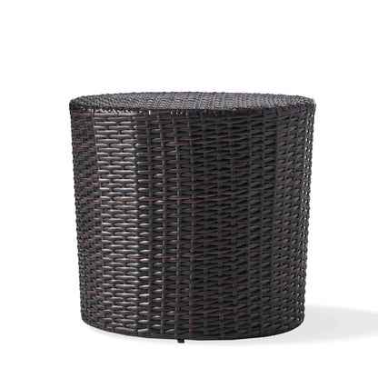 Kingstown Barrel and Outdoor Wicker Side Table