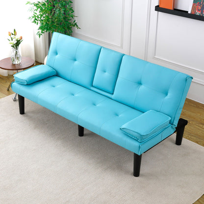 Compact Foldable Sofa Bed and Cup Holder