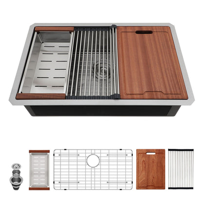 Stainless Steel Undermount Workstation Sink