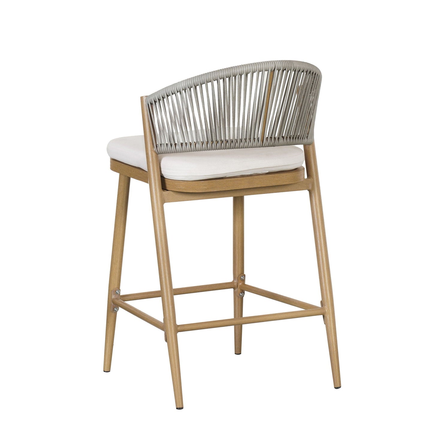 Outdoor Counter Stools with Wicker and Metal