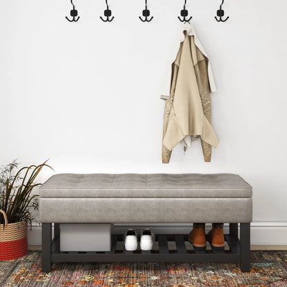 Cosmopolitan Storage Ottoman Bench Open Bottom