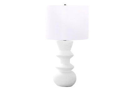 Ceramic Contemporary Table Lamp With Ivory Shade
