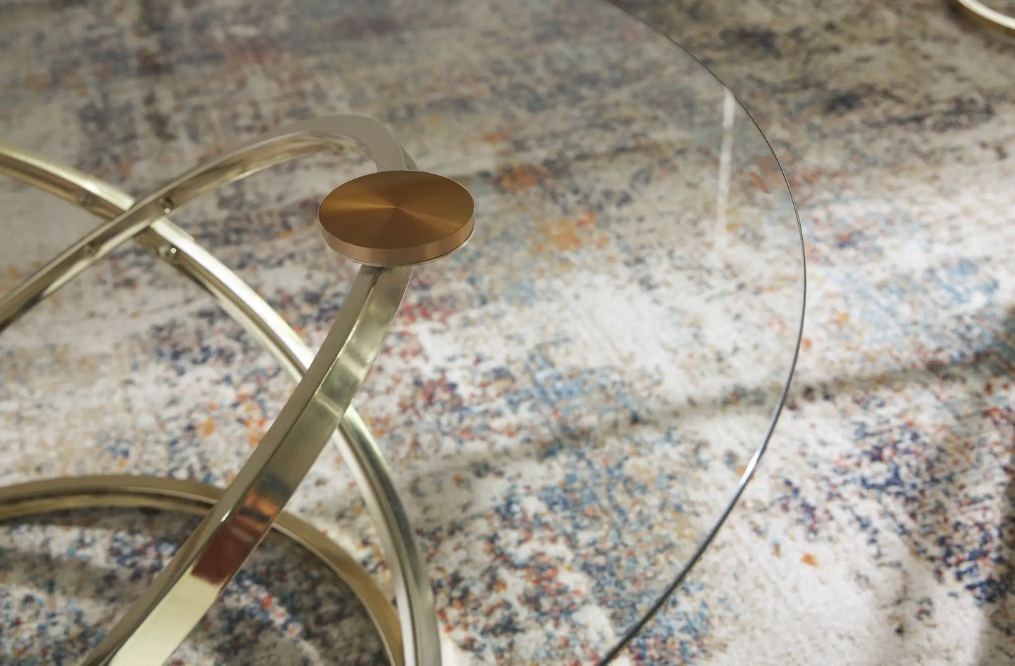 Crimonti Occasional Table Set Champagne Goldtone