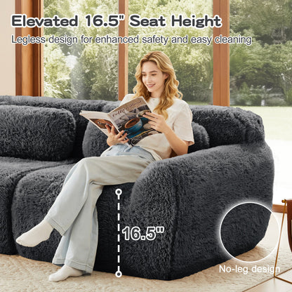 Plush U Shaped Boneless Sofa For a Quiet Retreat