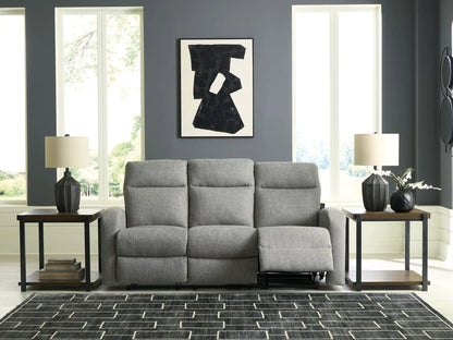 Gauntlet reclining sofa Sterling in gray fabric by Unique Piece Furniture on Tampa Home & Garden Store