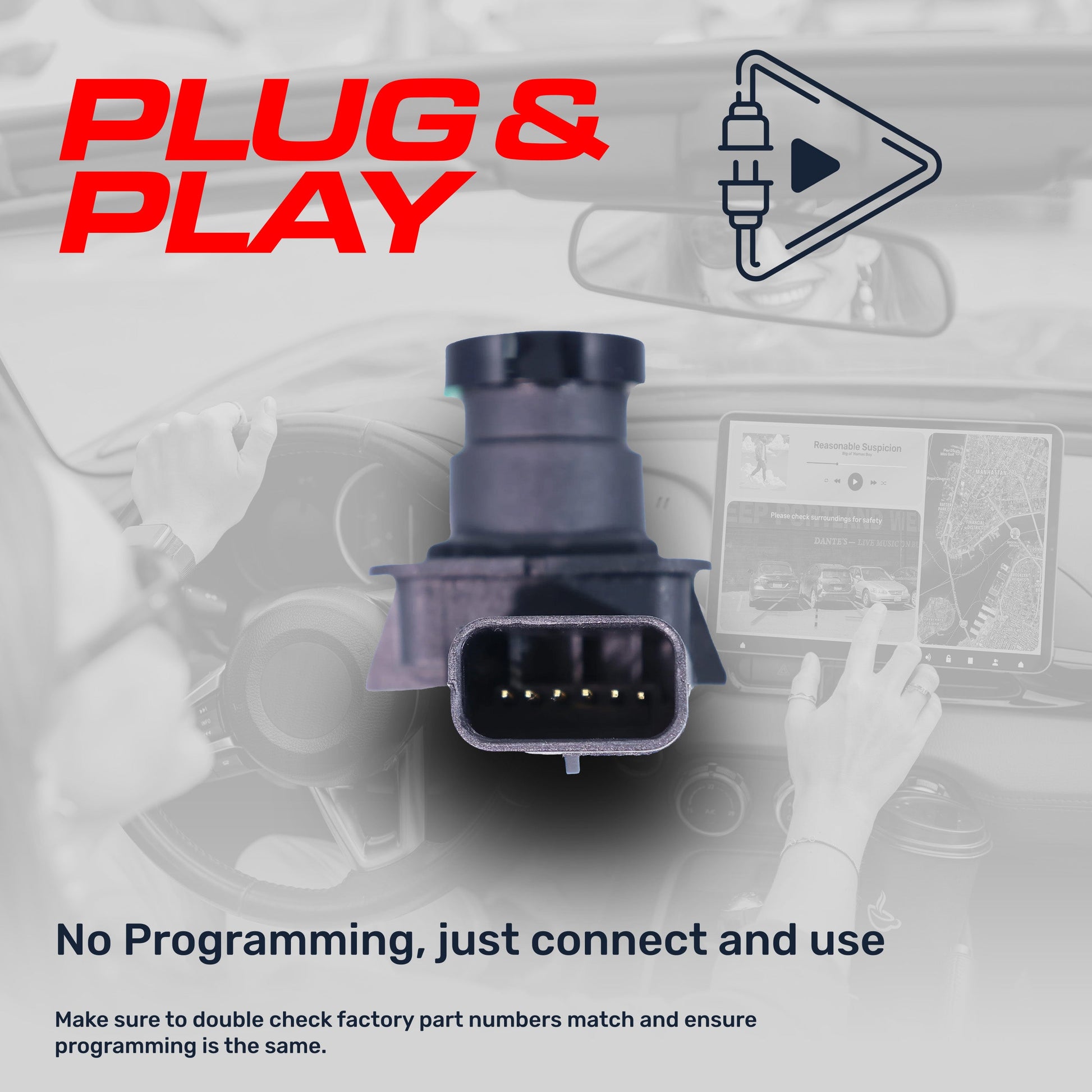 Ford C-Max Energi/Hybrid OEM backup camera by Master Tailgaters DM5Z-19G490-A/B plug-and-play on Tampa Home & Garden Store