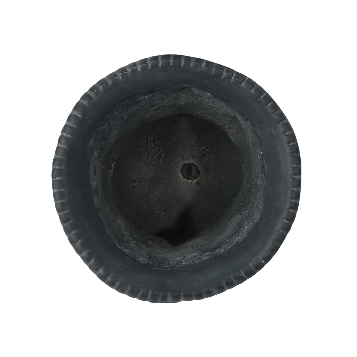 Buena Vista Urn planter black textured exterior HouseOfZazla on Tampa Home & Garden Store