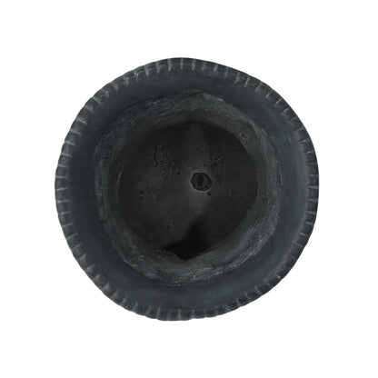 Buena Vista Urn planter black textured exterior HouseOfZazla on Tampa Home & Garden Store