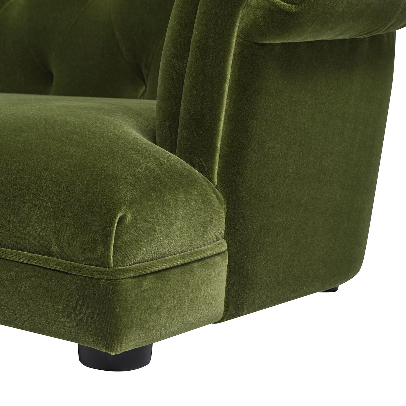 Kiki Chesterfield Dog Sofa Bed Medium in olive green velvet by HouseOfZazla on Tampa Home & Garden Store