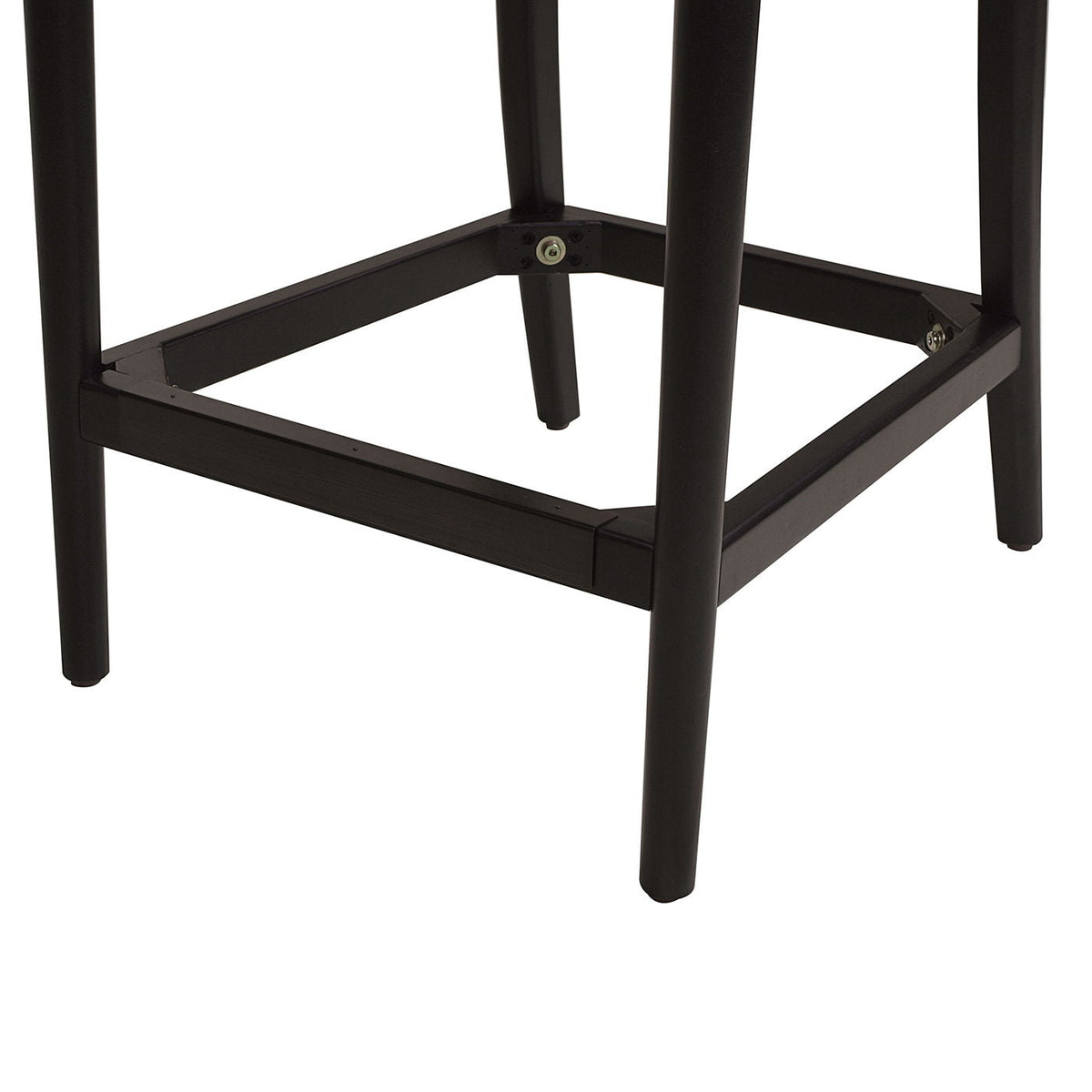 Counter stools curved back, black metal frame with lower cross-brace, set of 2 on Tampa Home & Garden Store