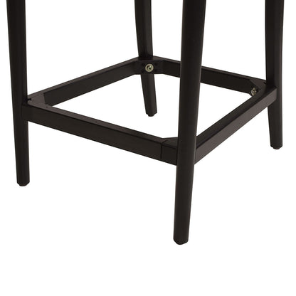 Counter stools curved back, black metal frame with lower cross-brace, set of 2 on Tampa Home & Garden Store