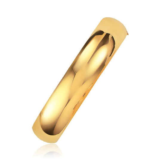Classic 14k yellow gold bangle, 13.5mm, by Bids.com on Tampa Home & Garden Store