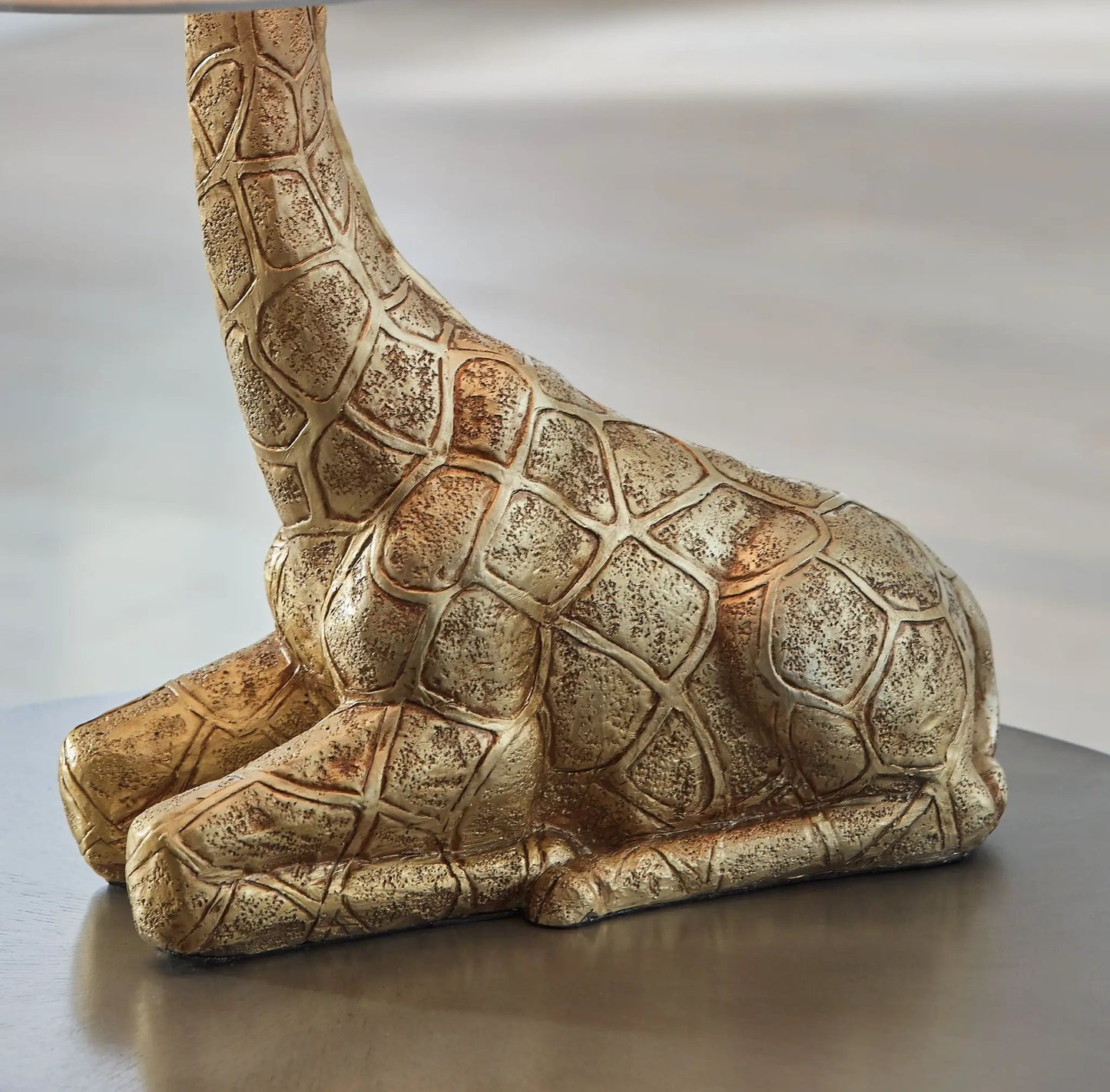 Ferrison Giraffe Table Lamp with Gold Finish