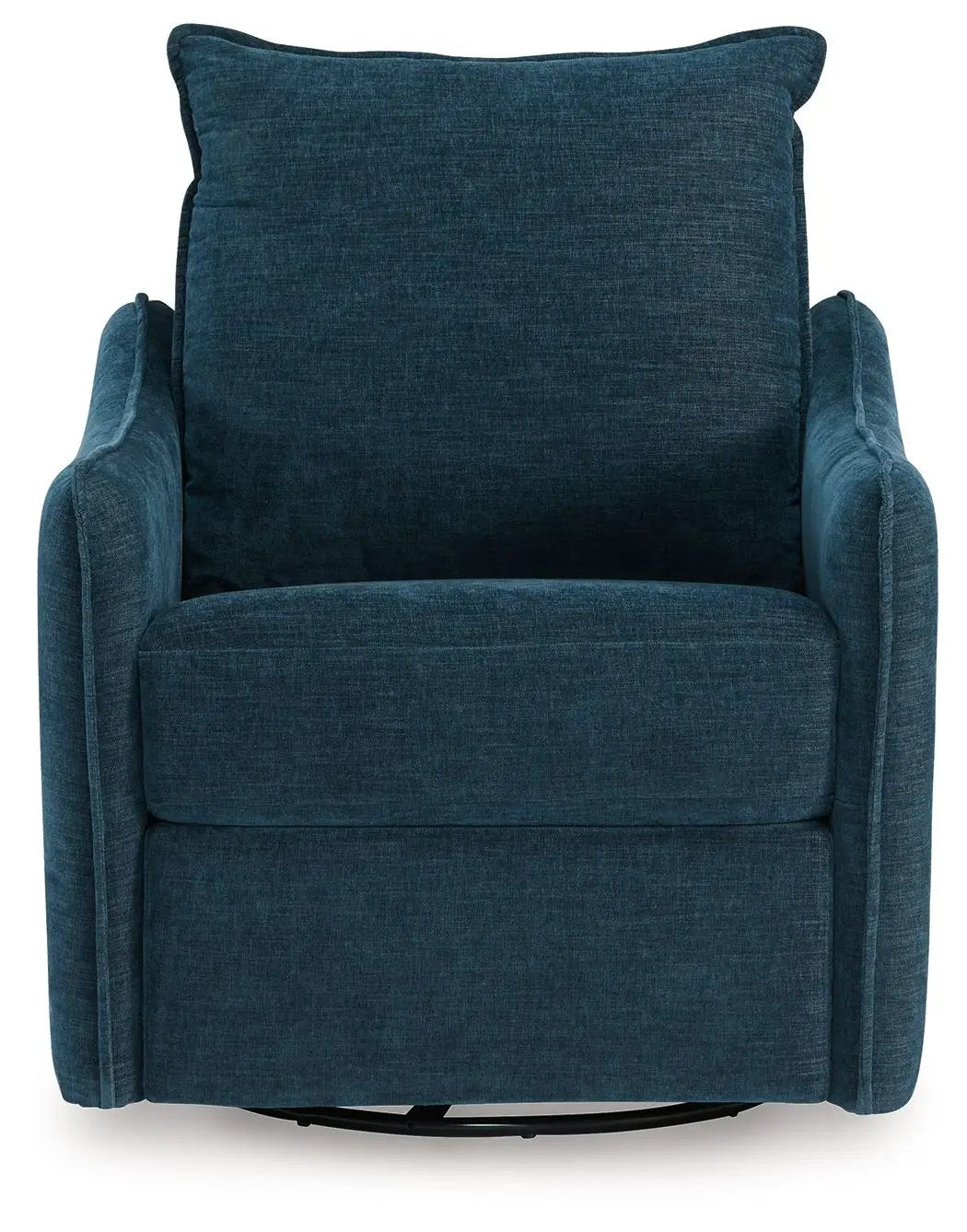 Mcburg swivel power recliner by Unique Piece Furniture in deep teal fabric on Tampa Home & Garden Store