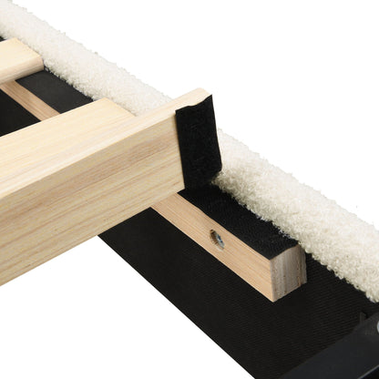 Sturdy Platform Bed Frame and a Padded Headboard