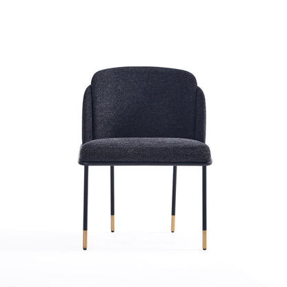 Flor Dining Chair with Twill Weave Upholstery in dark gray by HouseOfZazla on Tampa Home & Garden Store