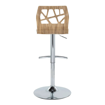 Folia Adjustable Barstool With Swivel Footrest
