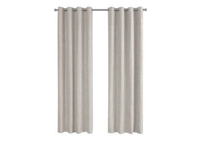 2-piece curtain set: room-darkening grommet panels in light beige by Unique Piece Furniture on Tampa Home & Garden Store
