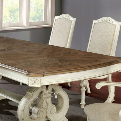 Rustic Dining Set Table and Upholstered Chairs