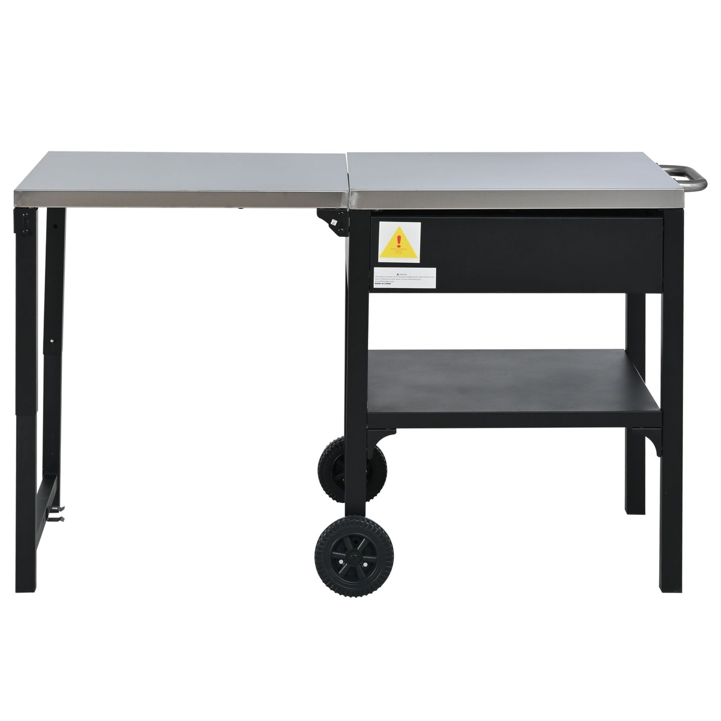 Large Foldable Outdoor Kitchen Cart And Storage