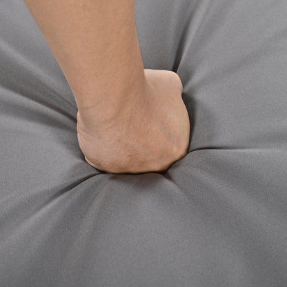 U_Style HouseOfZazla outdoor furniture close-up arm resting on gray fabric backdrop on Tampa Home & Garden Store