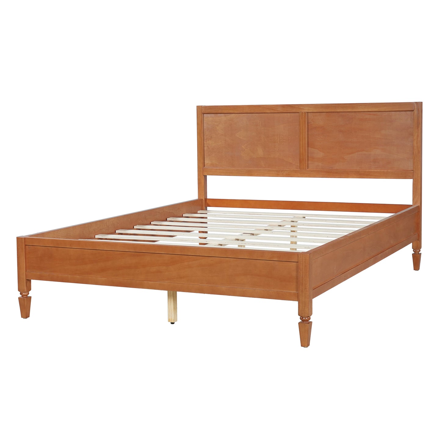 Queen Wood Platform Bed Frame with Headboard