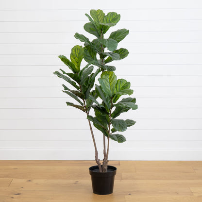 65” Fiddle Leaf Tree UV Resistant (Indoor/Outdoor) - Tampa Home & Garden Store
