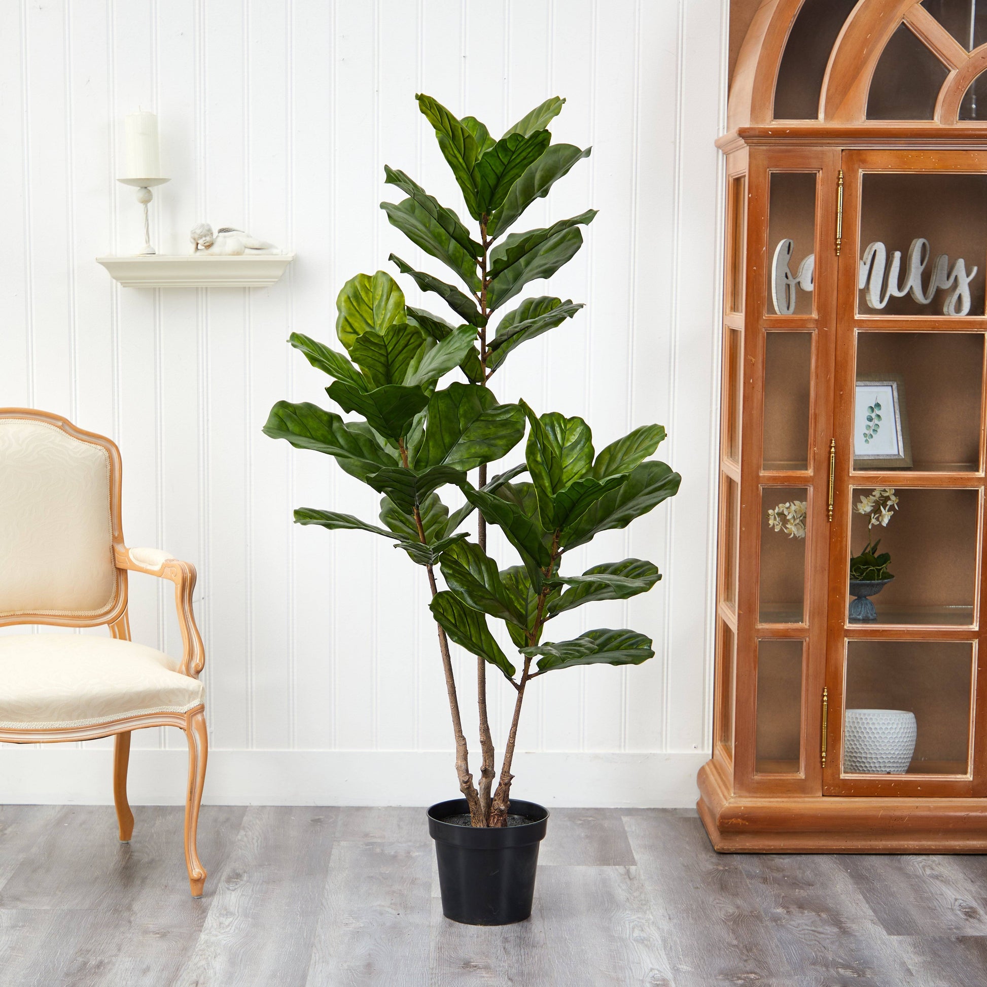 65” Fiddle Leaf Tree UV Resistant (Indoor/Outdoor) - Tampa Home & Garden Store