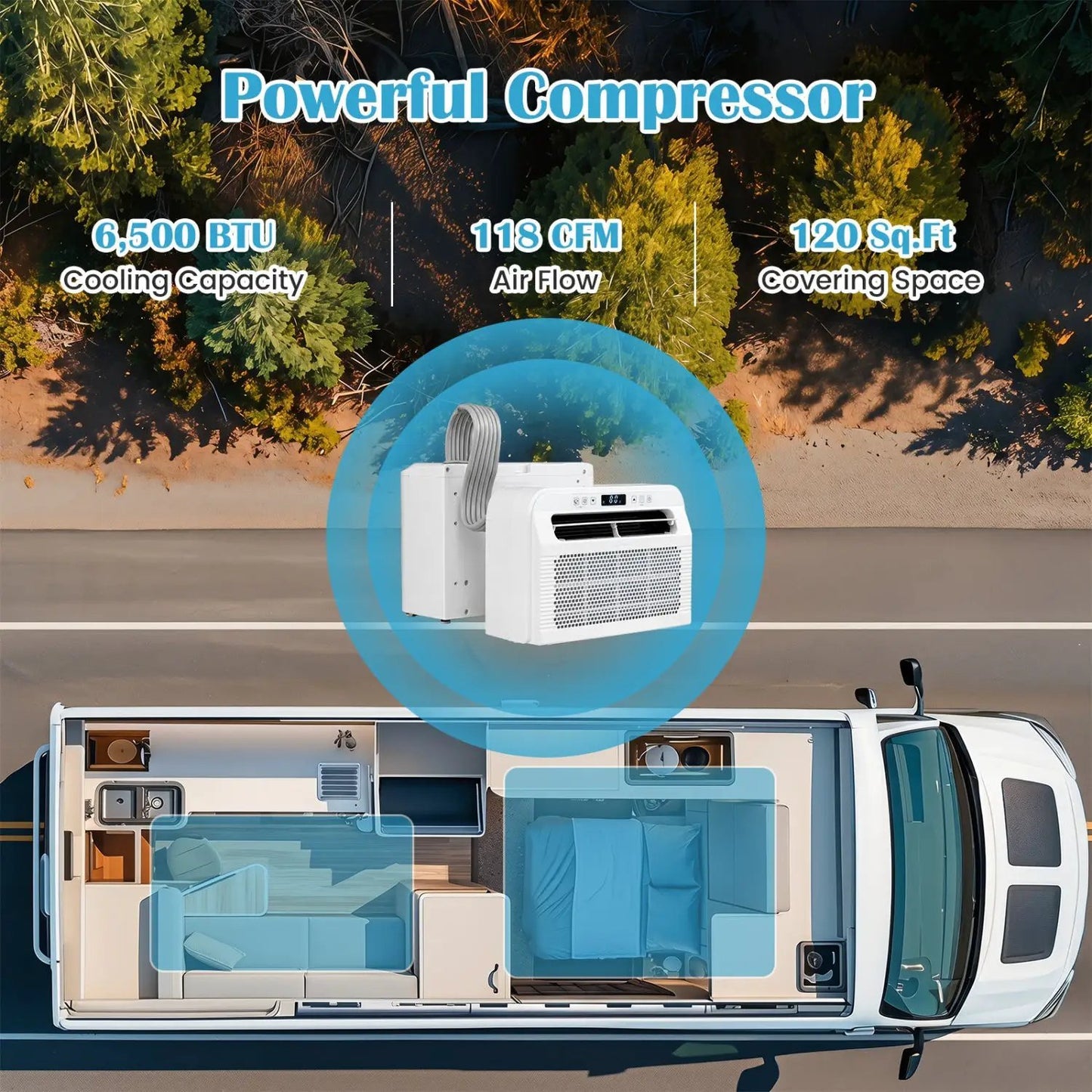 6500 BTU Window AC With WiFi and Voice Control