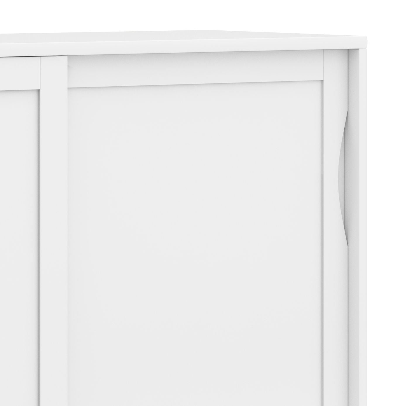 Harper handcrafted medium storage cabinet accent by HouseOfZazla in white with paneled doors on Tampa Home & Garden Store