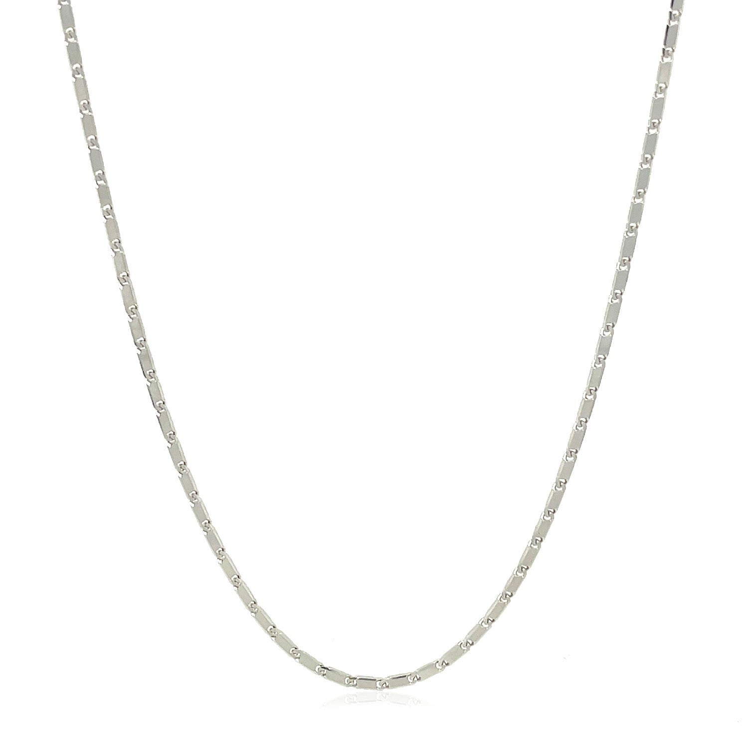 14k white gold Lumina pendant chain 1.0mm, flat-link necklace by Bids.com on Tampa Home & Garden Store