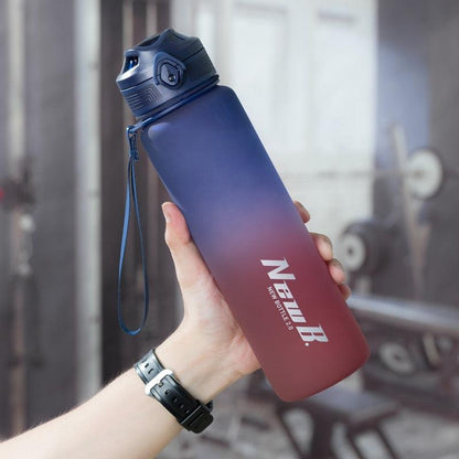 Stevvex 650ml blue-red stainless water bottle vacuum insulated leakproof sport bottle with strap on Tampa Home & Garden Store