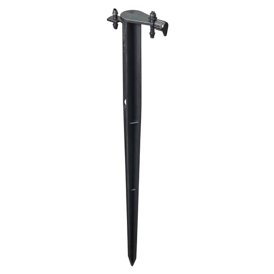 Inline drip stake 1/4 in barb, 6 in length, black plastic Orbit Irrigation for drip systems on Tampa Home & Garden Store