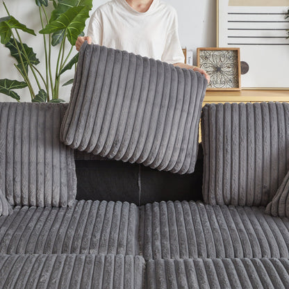 3 Seater Sofa With 2 Ottomans and Storage
