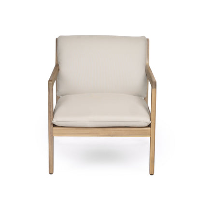 Durable Acacia Wood Patio Armchair Set of Two