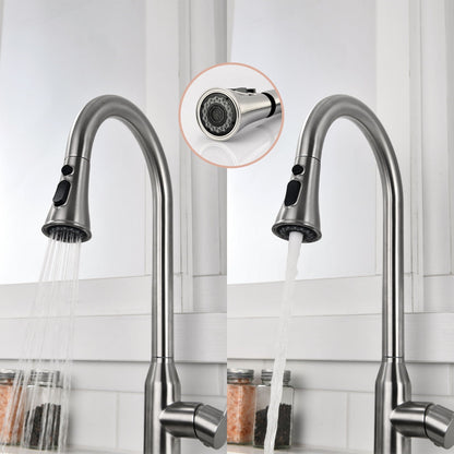 Stainless Steel Kitchen Faucet Brushed Nickel