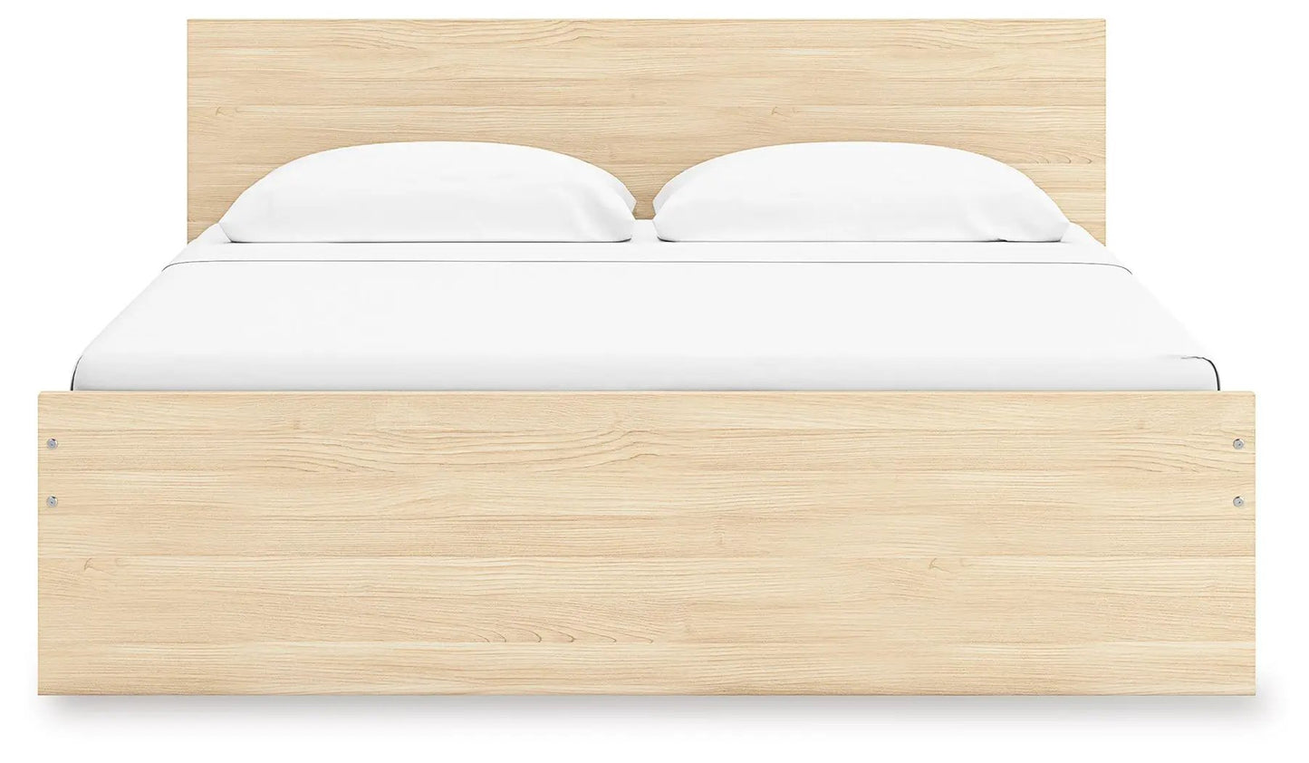 Onita panel platform bed natural wood finish by Unique Piece Furniture on Tampa Home & Garden Store